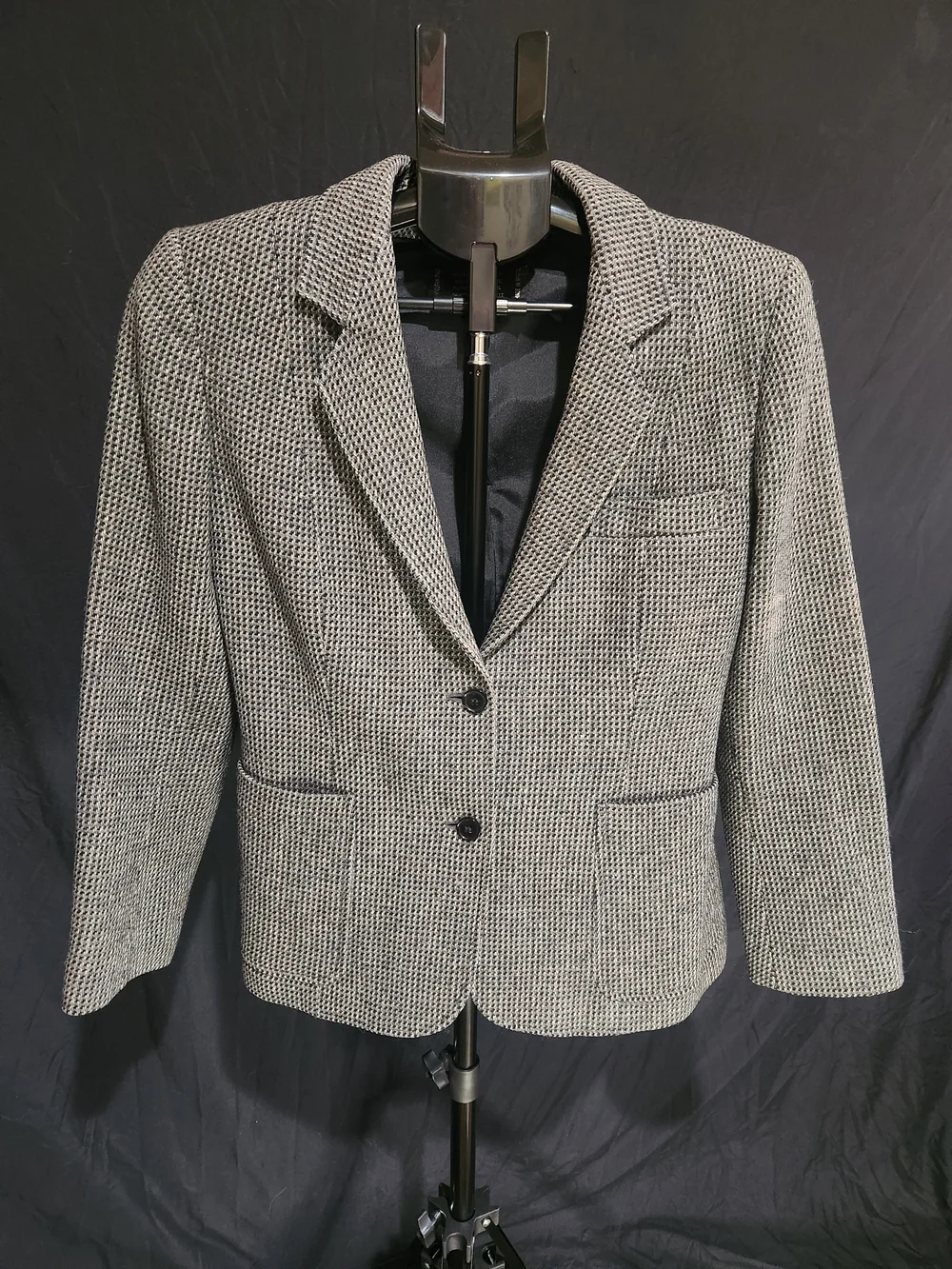 Vintage Pure Lana Virgen Tweed Blazer / Women's Size 9/10 / 100% Wool